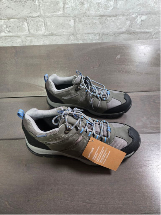 Pacific Mountain Shoes - Women's Pacific Mountain Gray Blue Butte Low Hiking Shoes Size 9.5